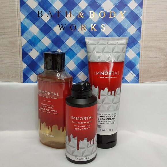 BATH & BODY WORKS 'IMMORTAL' 3-PIECE GIFT SET BODY WASH, LOTION & SPRAY MIST - Picture 12 of 15